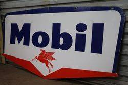 Mobil Double Sided Enamel Advertising Sign   