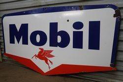 Mobil Double Sided Enamel Advertising Sign   