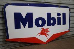 Mobil Double Sided Enamel Advertising Sign   