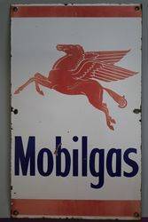 Mobilgas Enamel Advertising Sign 