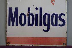 Mobilgas Enamel Advertising Sign 