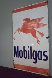 Mobilgas Enamel Advertising Sign 