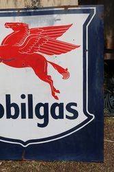 Mobilgas Enamel Advertising Sign 