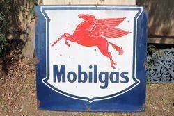 Mobilgas Enamel Advertising Sign 