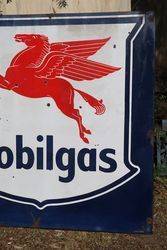 Mobilgas Enamel Advertising Sign 