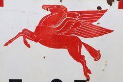 Mobilgas Enamel Advertising Sign Vacuum Oil Company 