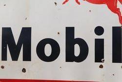 Mobilgas Enamel Advertising Sign Vacuum Oil Company 