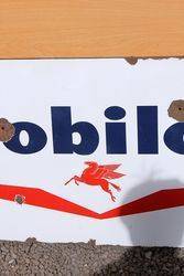 Mobiloil Enamel Advertising Sign