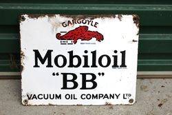 Mobiloil Gargoyle BB Enamel Sign