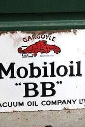 Mobiloil Gargoyle BB Enamel Sign