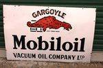 Mobiloil Gargoyle Enamel Advertising Sign