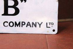 Mobiloil Gargoyle Enamel Advertising Sign 