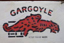 Mobiloil Gargoyle Enamel Advertising Sign 