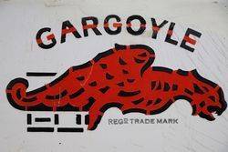 Mobiloil Gargoyle Enamel Advertising Sign 