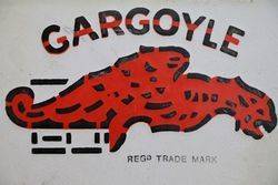 Mobiloil Gargoyle Enamel Advertising Sign 