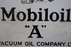 Mobiloil Gargoyle Enamel Advertising Sign 