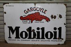 Mobiloil Gargoyle Enamel Sign