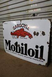 Mobiloil Gargoyle Enamel Sign