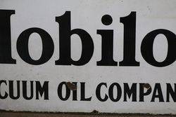 Mobiloil Gargoyle Vacuum Oil Enamel Advertising Sign 