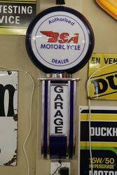 Modern Authorised BSA Motorcycle Dealer Garage Lightbox