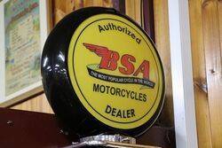 Modern Authorised BSA Motorcycle Dealer Garage Lightbox