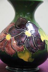 Moorcroft Pottery vase Impressed Mark Clematis  