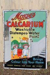 Morseand39s Calcarium Enamel Pictural Advertising Sign 