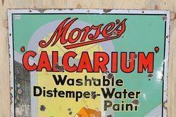 Morseand39s Calcarium Enamel Pictural Advertising Sign 