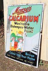 Morseand39s Calcarium Enamel Pictural Advertising Sign 