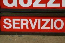 Moto Guzzi Double Sided Enamel Advertising Sign 