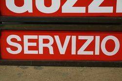 Moto Guzzi Double Sided Enamel Advertising Sign 