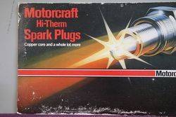 Motorcraft HiThem Spark Plugs Cardboard Advertising Sign 