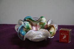 Murano Vintage Multi Colour Glass Bowl  