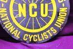 NCU National Cyclists Union Enamel Sign