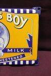 Near Mint Mothers Boy Condensed Milk Enamel Sign