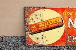 Nestle Embossed Tin Advertising Sign