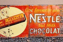 Nestle Embossed Tin Advertising Sign