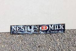 Nestle Milk Enamel Strip Sign