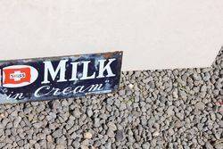 Nestle Milk Enamel Strip Sign