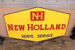 New Holland Service Double Sided Tin sign