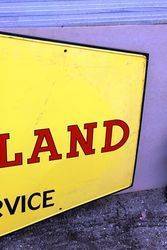 New Holland Service Double Sided Tin sign