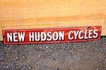 New Hudson Cycles Enamel Strip Sign