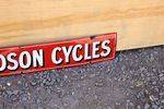 New Hudson Cycles Enamel Strip Sign