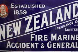 New Zealand Insurance co Ltd Enamel Sign 