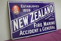 New Zealand Insurance co Ltd Enamel Sign 