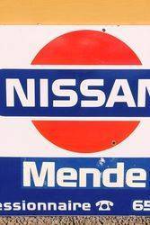 Nissan Enamel Advertising Sign