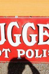 Nugget Boot Polish Enamel Advertising Sign