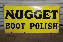 Nugget Boot Polish Enamel Advertising Sign  