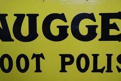 Nugget Boot Polish Enamel Advertising Sign  