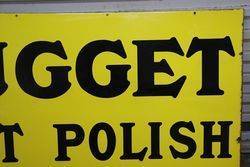Nugget Boot Polish Enamel Advertising Sign  